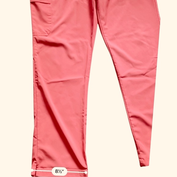 Easy Stretch by Butter Soft medical scrub pants M coral split hem pockets - Picture 10 of 14